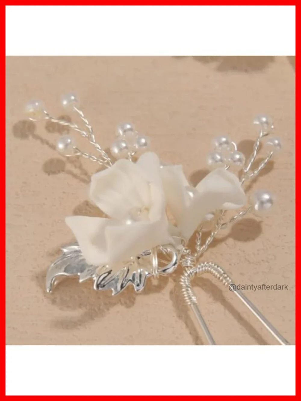 Handmade Pearl Bridal Hair Pins Wedding Hair Accessories for Women
